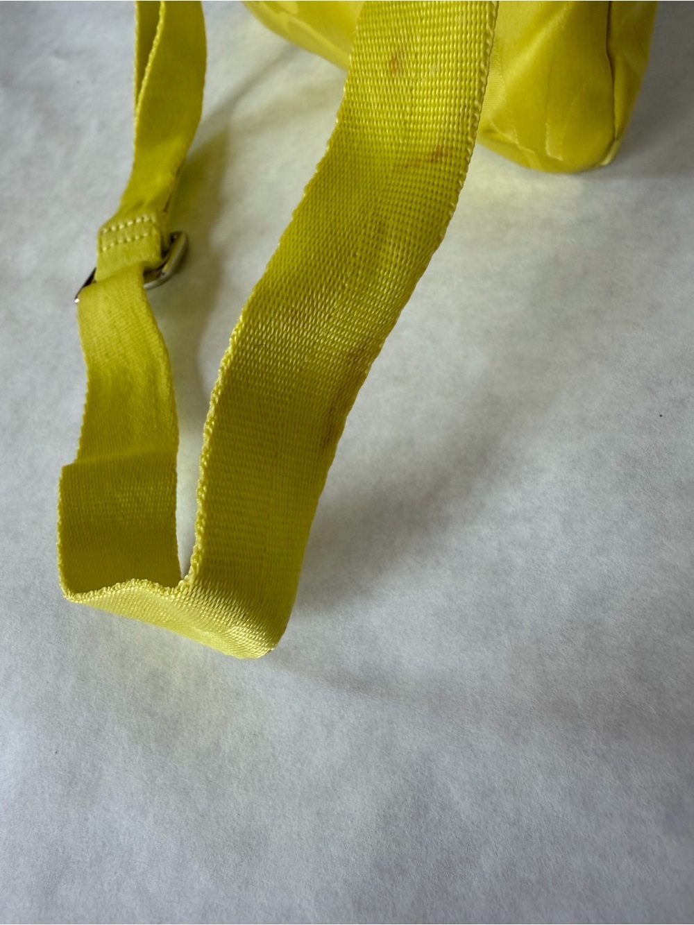 Coach Signature Nylon Crossbody Bag Bright Yellow A1483-F77408 - Picture 4 of 5